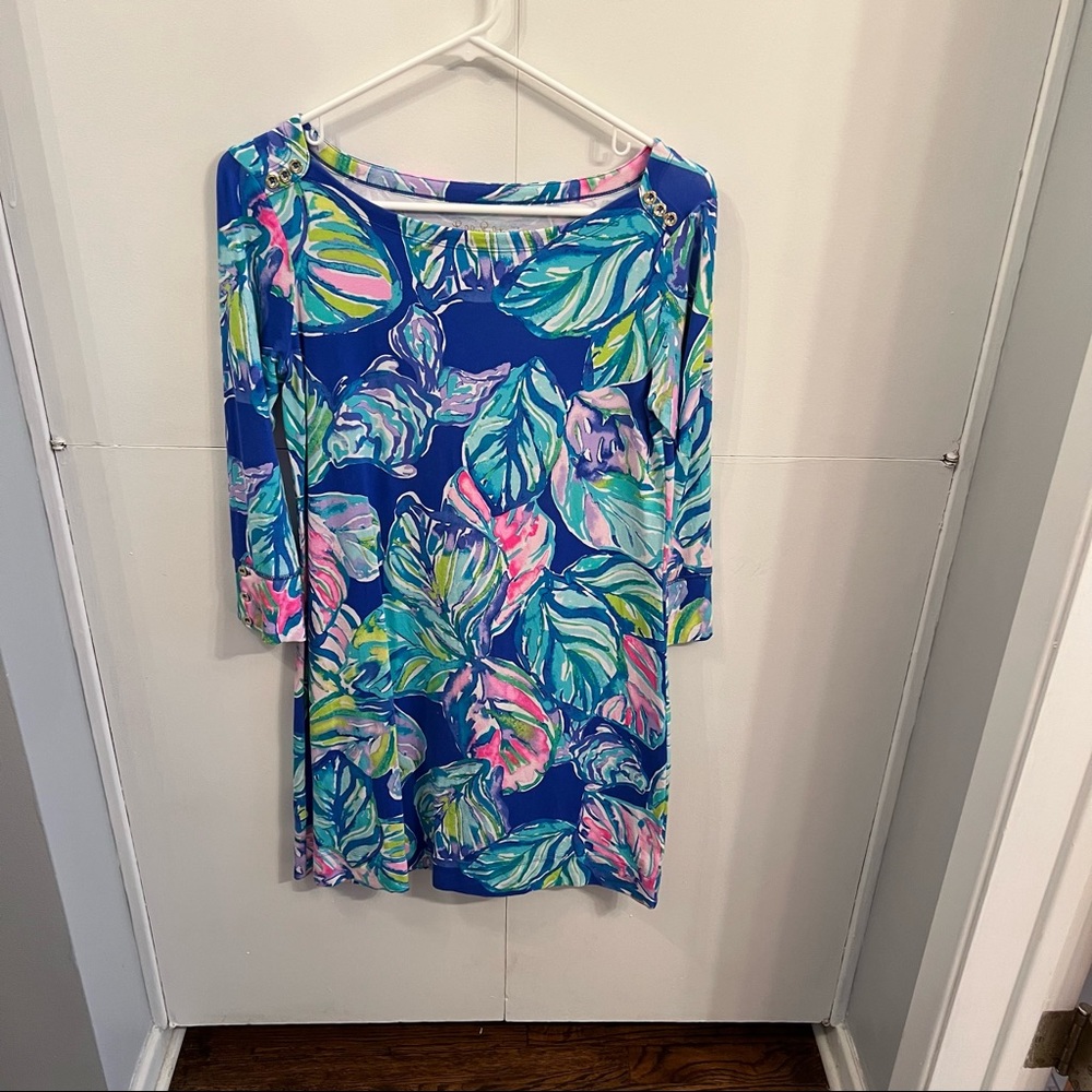 Lilly Pulitzer Sophie Dress in a Vintage Print 3/4 Sleeves Dress
